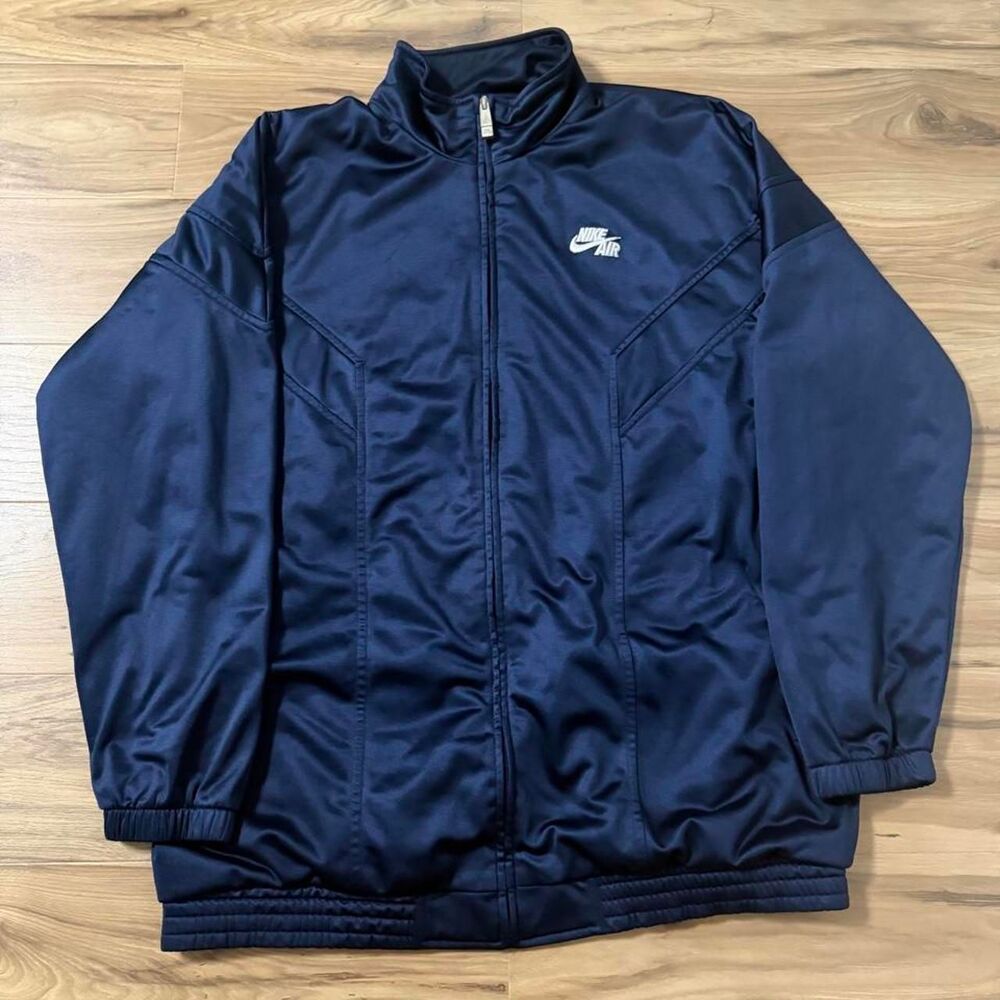 Vintage 00s Nike Air Heavy thick Track full zip jacket embroidered Size XL tall